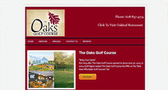 Desktop Screenshot of oaksgolfcoursemadison.com