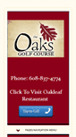 Mobile Screenshot of oaksgolfcoursemadison.com